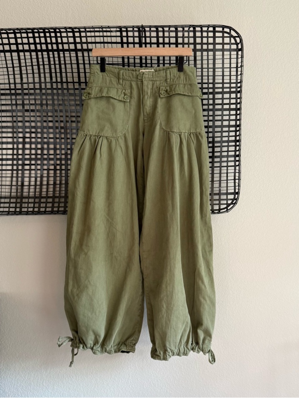 Free people We The Free Lotus Balloon Jeans army green - Picture 2 of 7